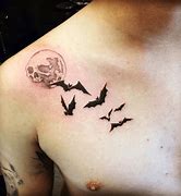 Image result for Bat Moon Tattoo