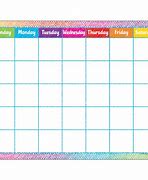Image result for Days of the Week Colorful Chart