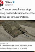 Image result for War Thunder Document Leak Meme