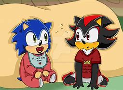 Image result for Sonic Holding Baby Shadow