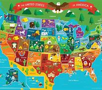 Image result for Us Map with Points of Interest