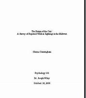 Image result for Title Page for Term Paper Example