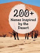 Image result for Cool Desert Names