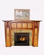 Image result for Arts and Crafts Style Fireplace Mantels
