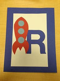 Image result for R Is for Rocket Preschool Craft