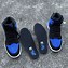 Image result for Suede Blue and White Jordan 1