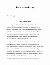 Image result for 6th Grade Persuasive Essay Example