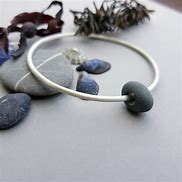 Image result for Silver Cuff Pebble Bracelet