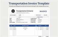 Image result for Transportation Invoice Template Free