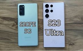 Image result for Samsung S20 Compared to S23 Ultra Size
