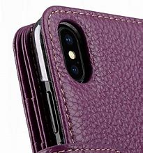 Image result for Genuine Leather iPhone X Wallet Cover Case