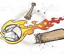 Image result for Broken Baseball Bat Clip Art