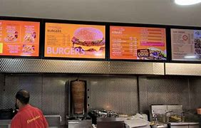 Image result for Fast Food Menu TV Display