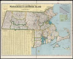 Image result for Map of RI and Mass