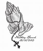 Image result for Praying Hands Rosary