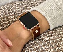 Image result for Tan Leather Apple Watch Series 8 41Mm Band