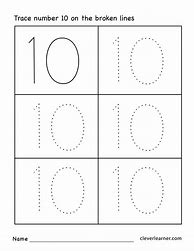 Image result for All About the Number 10 Worksheet
