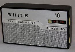 Image result for 1960s White Transister Radio