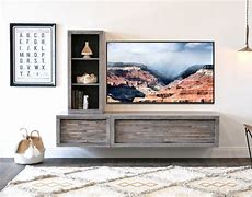 Image result for Oak Floating TV Stand