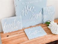 Image result for Painted Wedding Signs