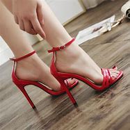 Image result for Red High Heel Sandals