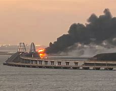 Image result for Kerch Bridge Fire