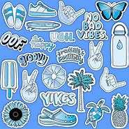 Image result for Pastel Blue Stickers