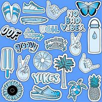Image result for Laptop Stickers Blue