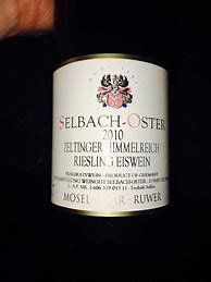 Image result for Selbach Oster Zeltinger Himmelreich Riesling Eiswein ***