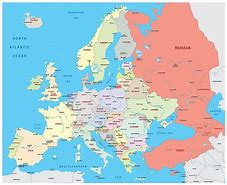 Image result for Countries of Europe On World Map