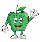 Image result for Smiling Green Apple Clip Art
