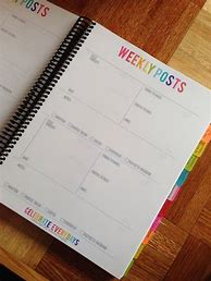 Image result for Printable Blog Planners