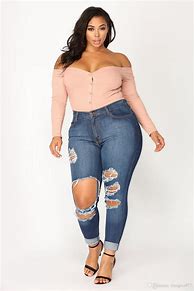 Image result for Plus Size Jeans for Women