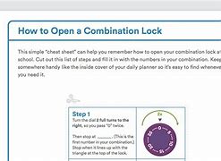 Image result for How to Do Lock On Locker