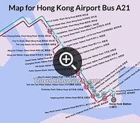Image result for A21 Airport Bus Map