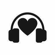Image result for Heart with Headphones Clip Art