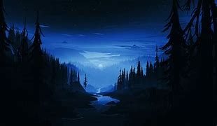 Image result for Neon Moon Forest Wallpaper