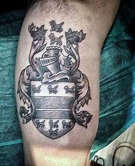 Image result for Family Crest Tattoo Designs