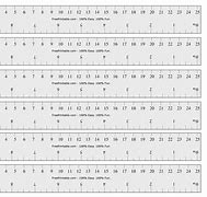 Image result for Inch Ruler Chart