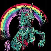 Image result for Zombie Unicorn with Pink Glitter
