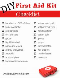 Image result for First Aid Kit List PDF Free
