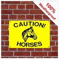 Image result for Caution Horses Sign