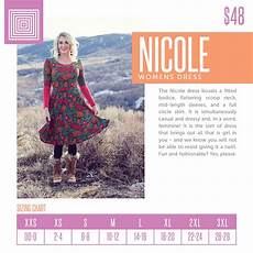Lularoe Sizing Chart 2018 Lularoe Size