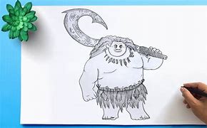 Image result for Maui Hook Drawing