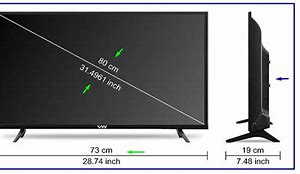 Image result for How Big Is a 32 Inch TV