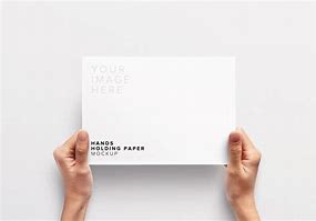 Image result for Paper Holding Mockup