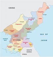 Image result for Map Showing North Korea