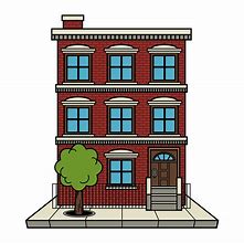 Image result for Brick Apartment Building Cartoon