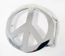 Image result for Peace Sign Belt Buckle