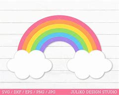 Image result for Rainbow and Clouds SVG